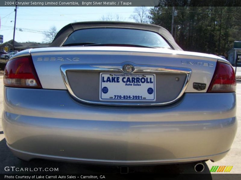 Bright Silver Metallic / Taupe 2004 Chrysler Sebring Limited Convertible
