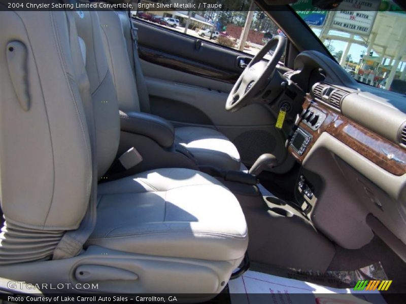 Bright Silver Metallic / Taupe 2004 Chrysler Sebring Limited Convertible