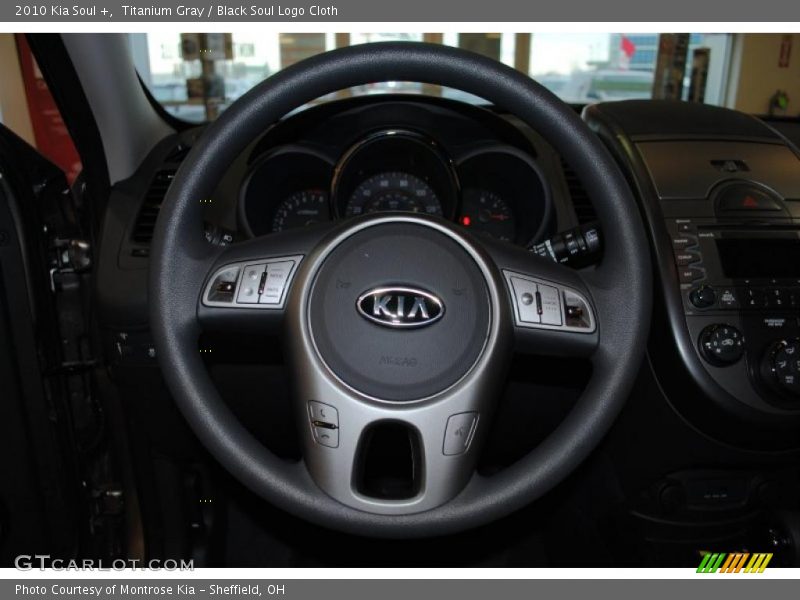 Titanium Gray / Black Soul Logo Cloth 2010 Kia Soul +