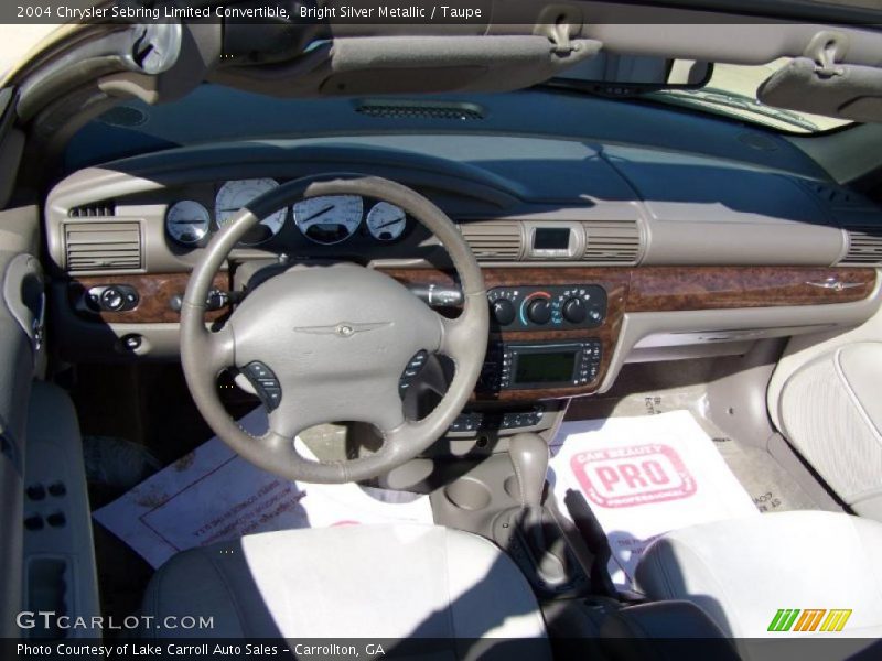 Bright Silver Metallic / Taupe 2004 Chrysler Sebring Limited Convertible