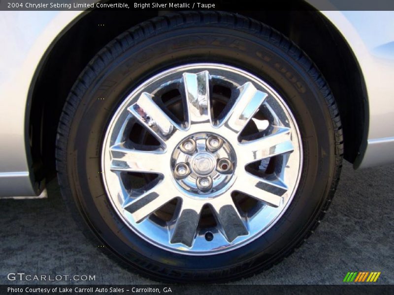 Bright Silver Metallic / Taupe 2004 Chrysler Sebring Limited Convertible