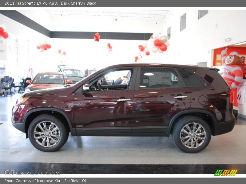 Dark Cherry / Black 2011 Kia Sorento EX V6 AWD