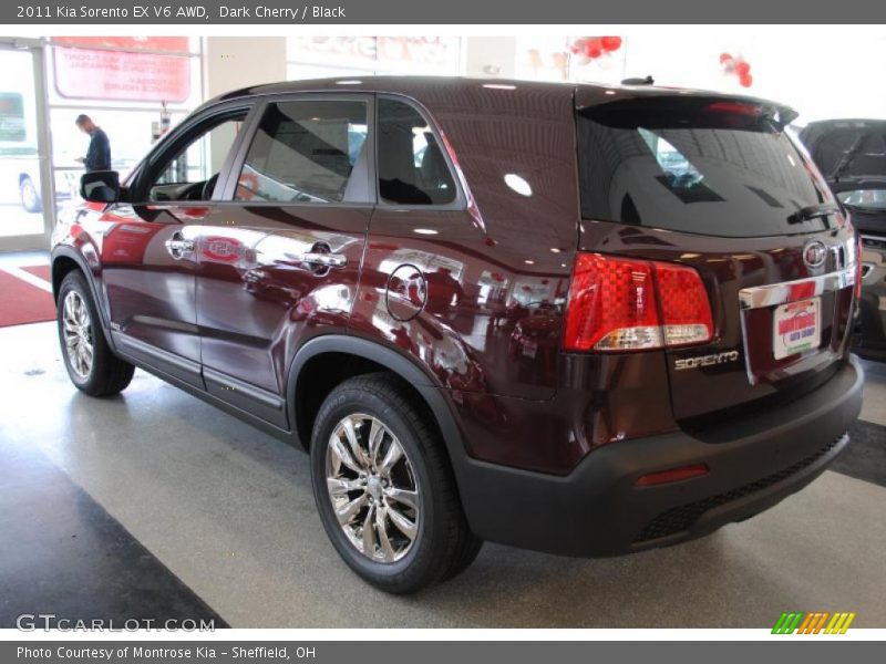 Dark Cherry / Black 2011 Kia Sorento EX V6 AWD