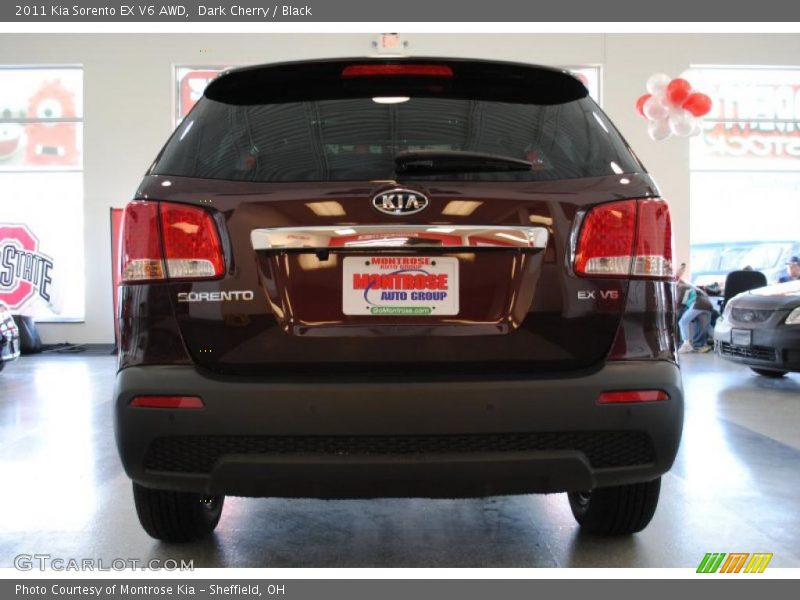 Dark Cherry / Black 2011 Kia Sorento EX V6 AWD