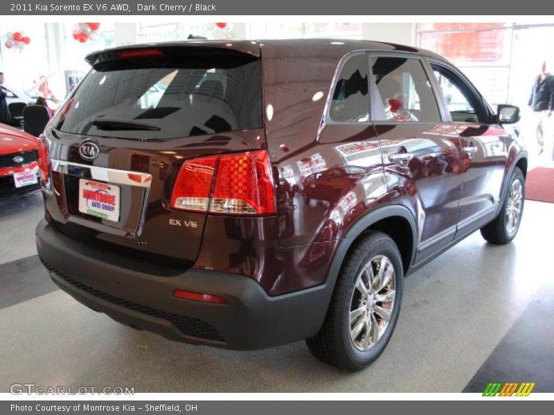 Dark Cherry / Black 2011 Kia Sorento EX V6 AWD