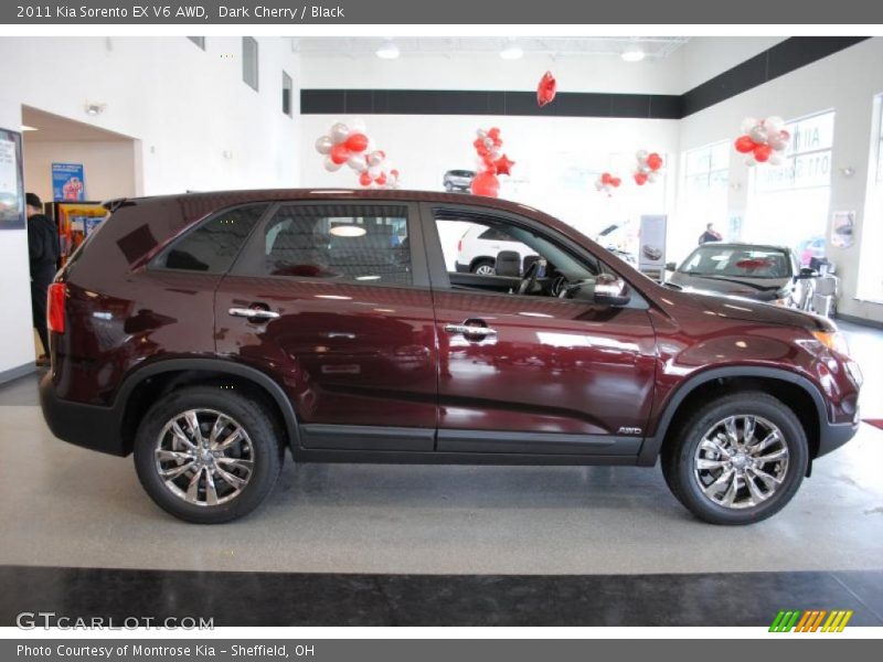 Dark Cherry / Black 2011 Kia Sorento EX V6 AWD