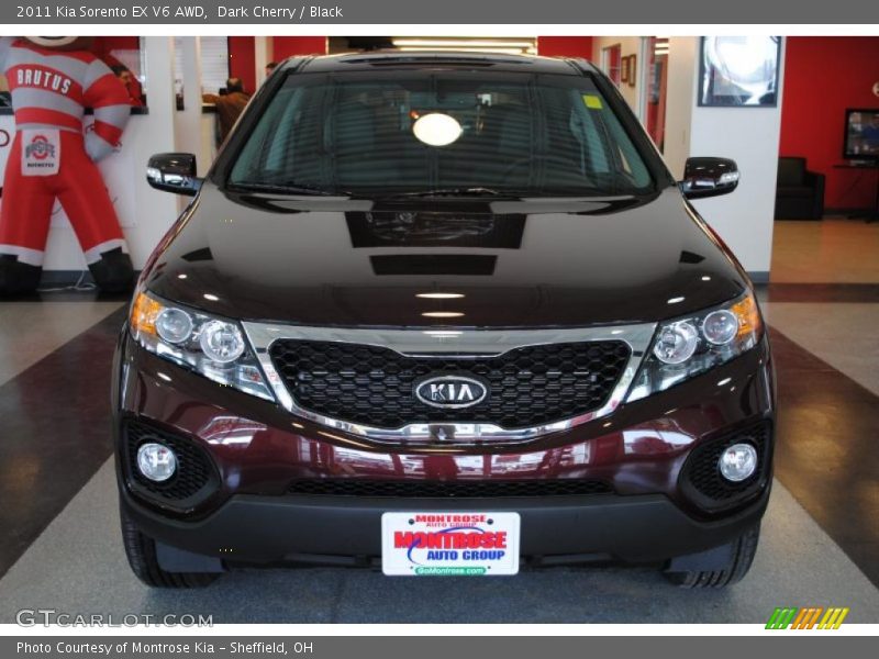 Dark Cherry / Black 2011 Kia Sorento EX V6 AWD