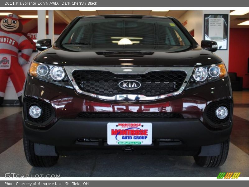 Dark Cherry / Black 2011 Kia Sorento EX V6 AWD