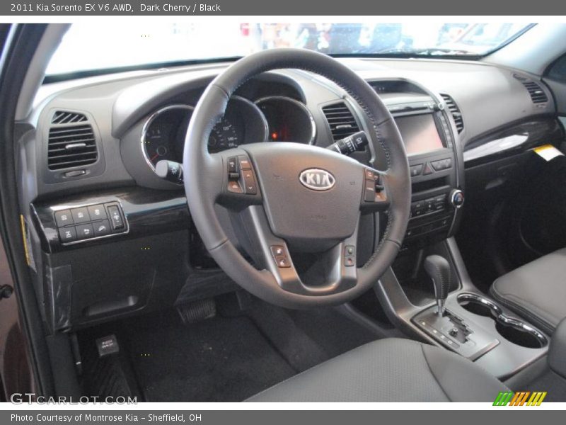 Dark Cherry / Black 2011 Kia Sorento EX V6 AWD