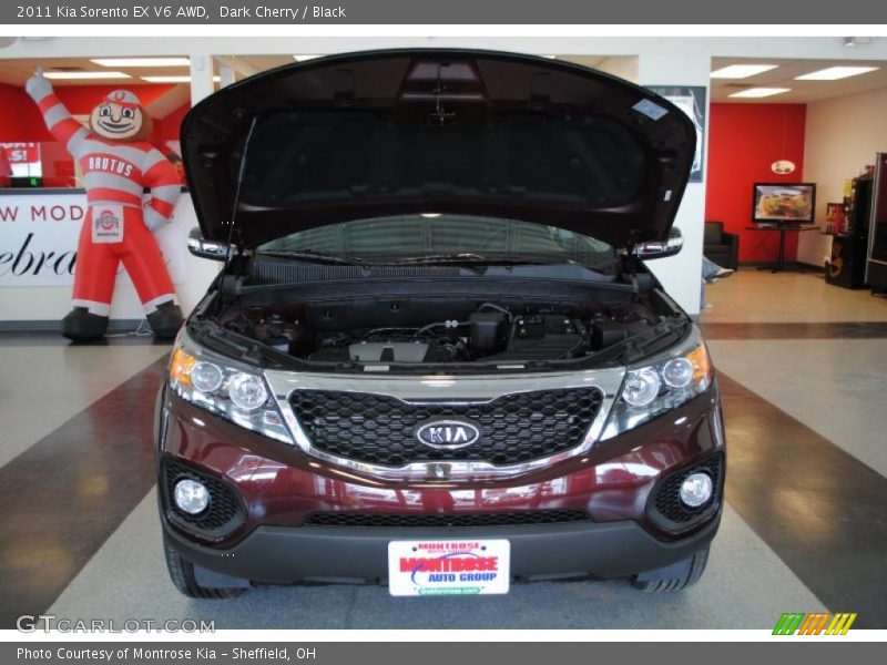 Dark Cherry / Black 2011 Kia Sorento EX V6 AWD