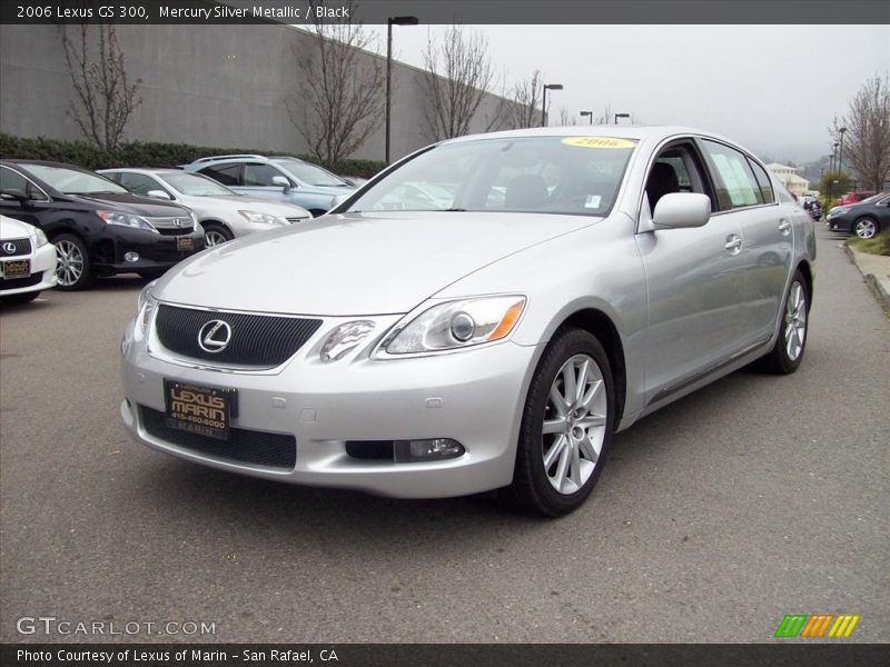 Mercury Silver Metallic / Black 2006 Lexus GS 300