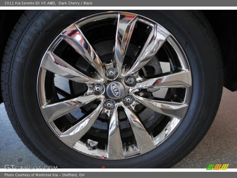 Dark Cherry / Black 2011 Kia Sorento EX V6 AWD