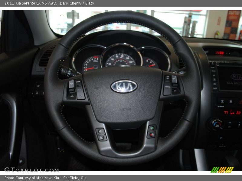 Dark Cherry / Black 2011 Kia Sorento EX V6 AWD