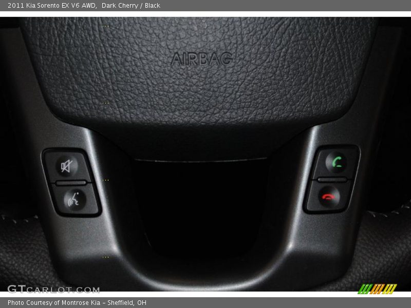 Dark Cherry / Black 2011 Kia Sorento EX V6 AWD