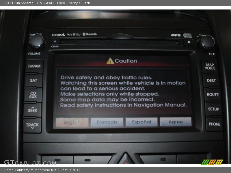 Dark Cherry / Black 2011 Kia Sorento EX V6 AWD