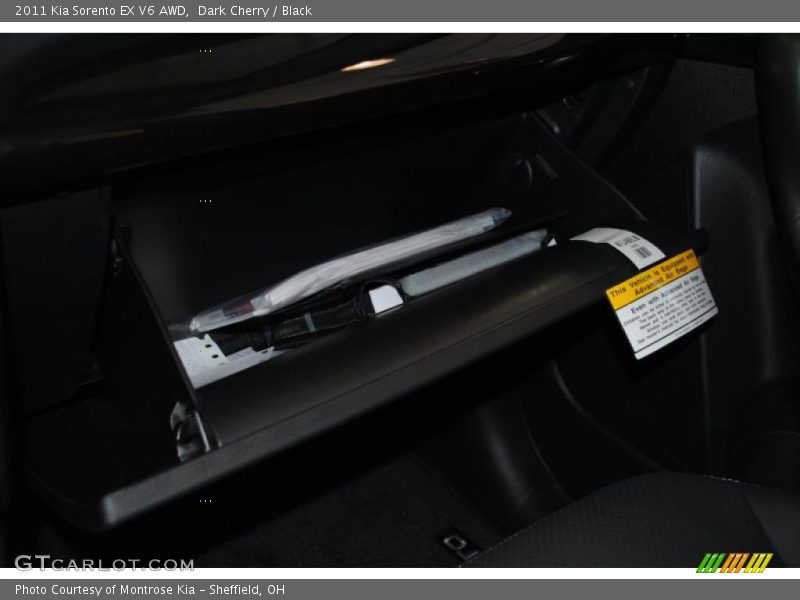 Dark Cherry / Black 2011 Kia Sorento EX V6 AWD