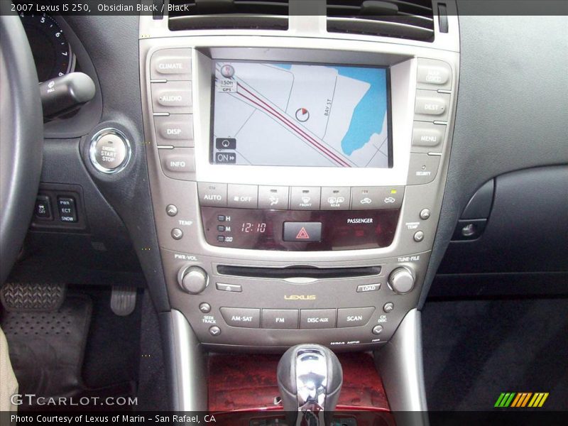 Obsidian Black / Black 2007 Lexus IS 250