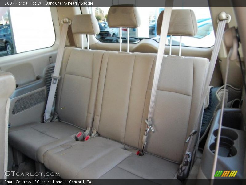 Dark Cherry Pearl / Saddle 2007 Honda Pilot LX