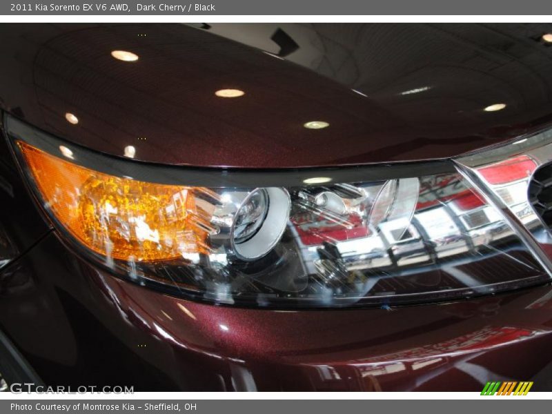 Dark Cherry / Black 2011 Kia Sorento EX V6 AWD