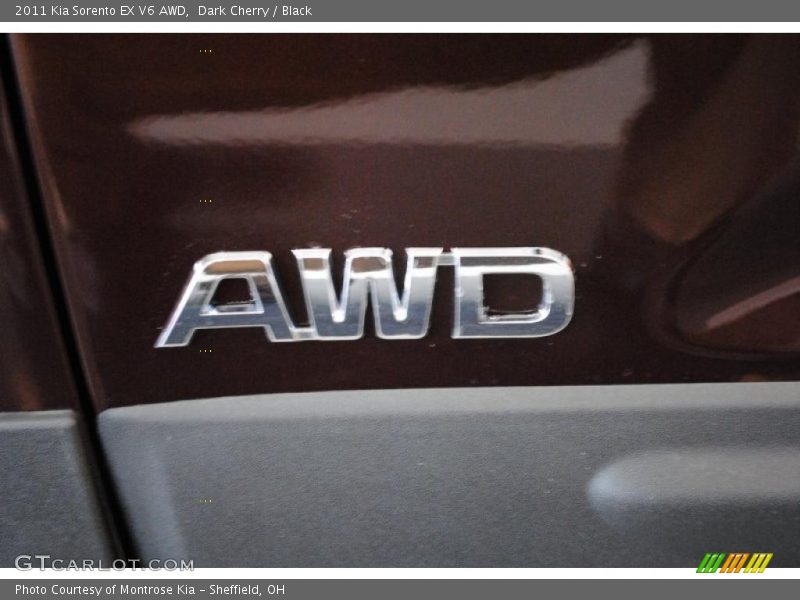 Dark Cherry / Black 2011 Kia Sorento EX V6 AWD
