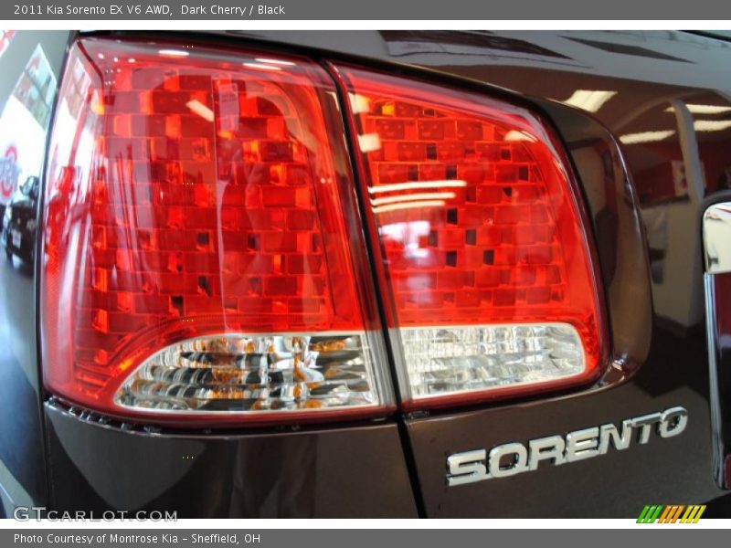 Dark Cherry / Black 2011 Kia Sorento EX V6 AWD