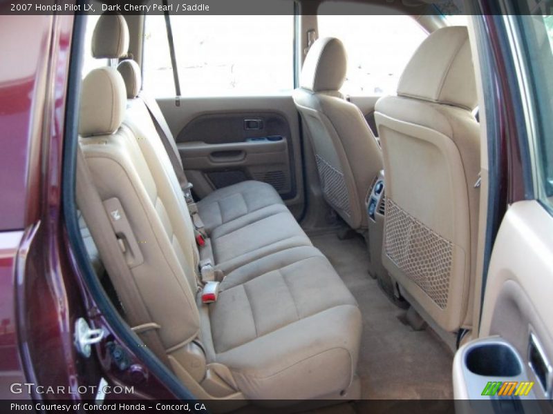 Dark Cherry Pearl / Saddle 2007 Honda Pilot LX