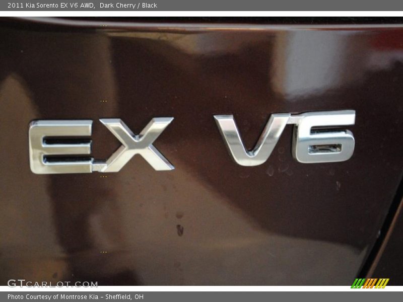 Dark Cherry / Black 2011 Kia Sorento EX V6 AWD