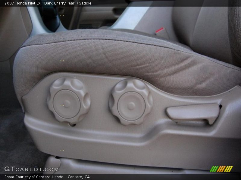 Dark Cherry Pearl / Saddle 2007 Honda Pilot LX