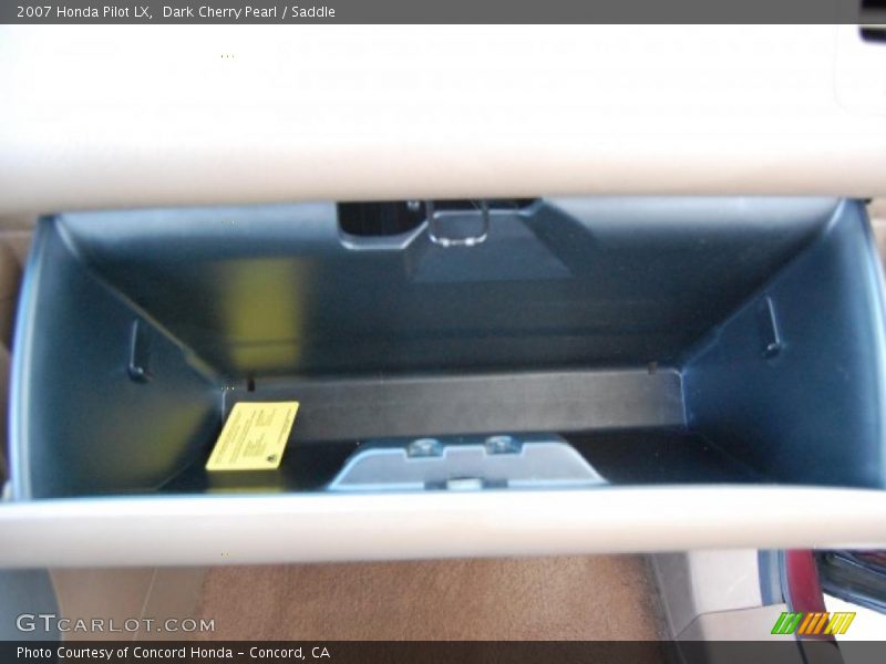 Dark Cherry Pearl / Saddle 2007 Honda Pilot LX