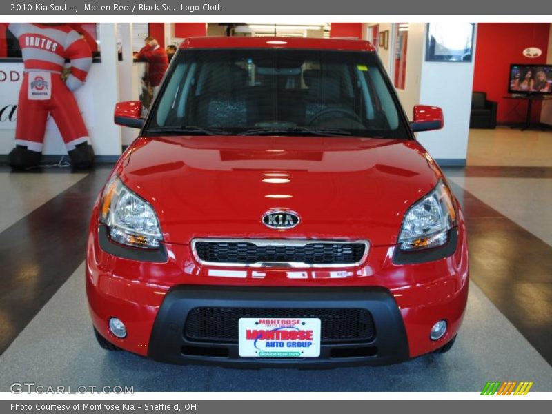 Molten Red / Black Soul Logo Cloth 2010 Kia Soul +
