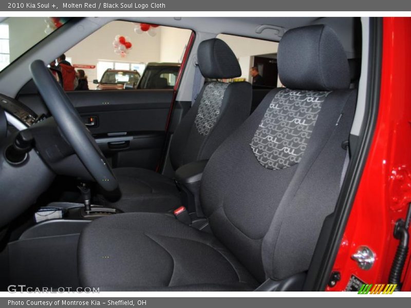 Molten Red / Black Soul Logo Cloth 2010 Kia Soul +