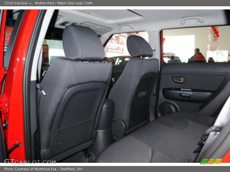 Molten Red / Black Soul Logo Cloth 2010 Kia Soul +