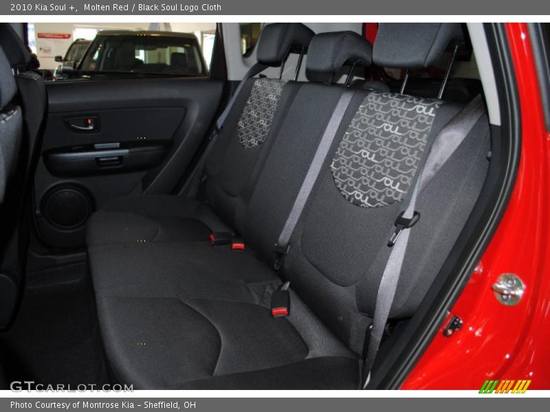 Molten Red / Black Soul Logo Cloth 2010 Kia Soul +