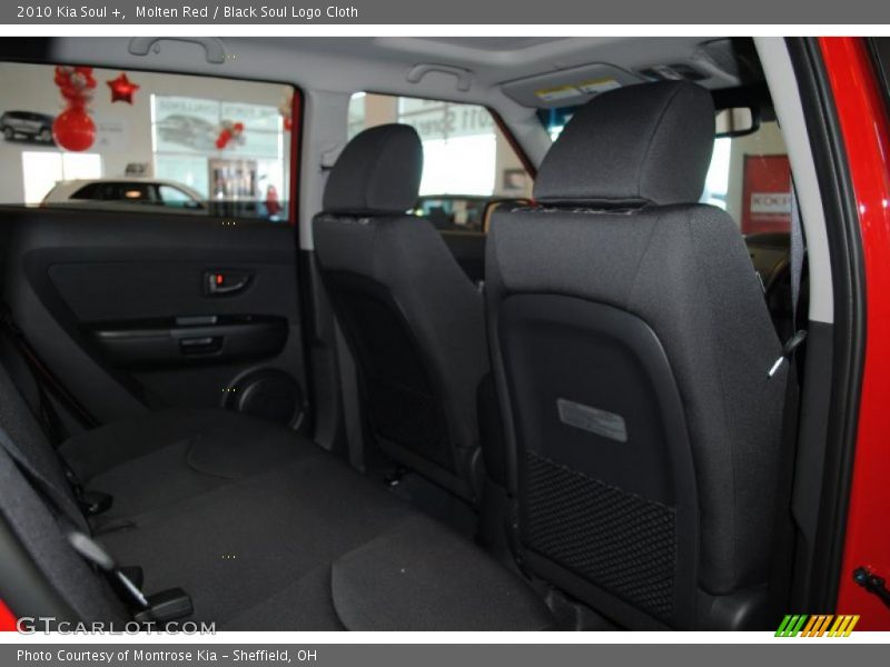 Molten Red / Black Soul Logo Cloth 2010 Kia Soul +