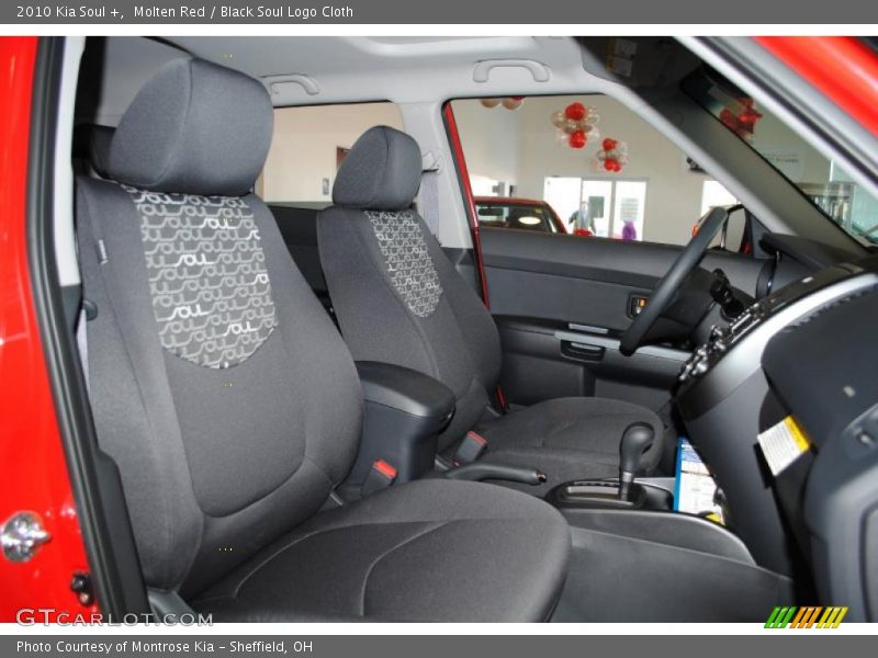Molten Red / Black Soul Logo Cloth 2010 Kia Soul +