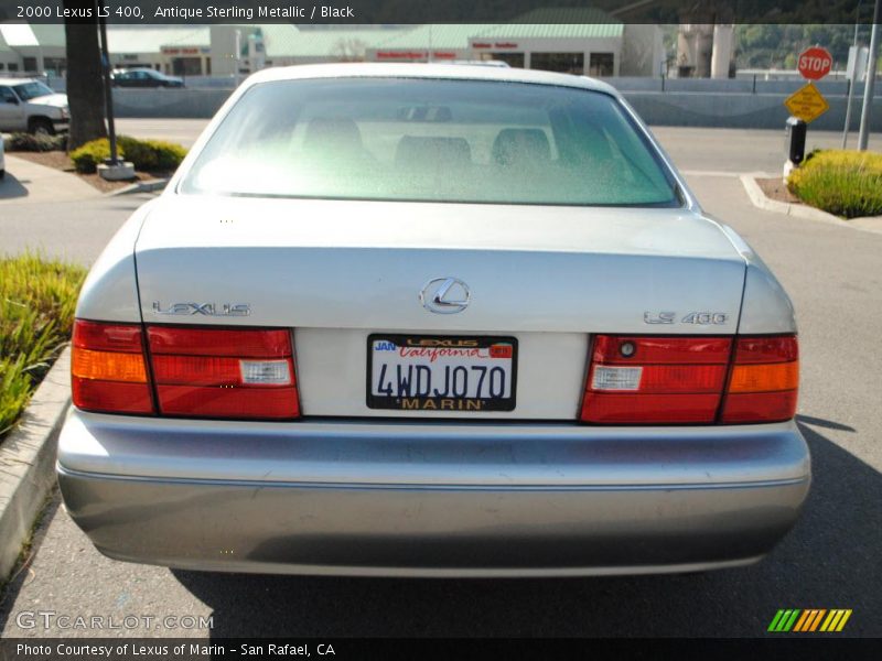 Antique Sterling Metallic / Black 2000 Lexus LS 400