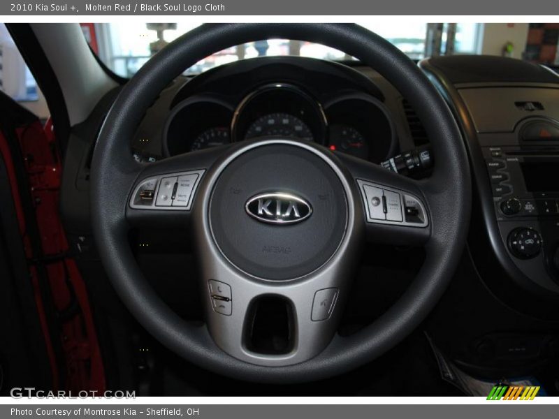 Molten Red / Black Soul Logo Cloth 2010 Kia Soul +