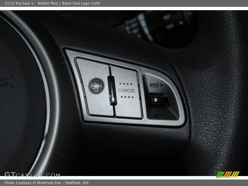 Molten Red / Black Soul Logo Cloth 2010 Kia Soul +