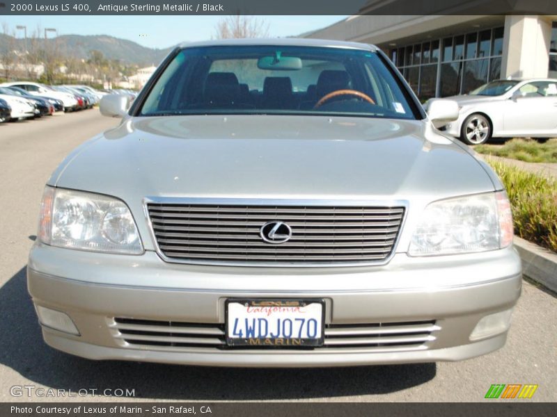 Antique Sterling Metallic / Black 2000 Lexus LS 400
