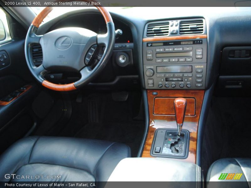 Antique Sterling Metallic / Black 2000 Lexus LS 400