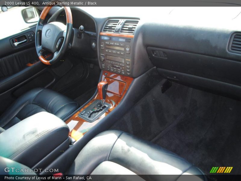 Antique Sterling Metallic / Black 2000 Lexus LS 400