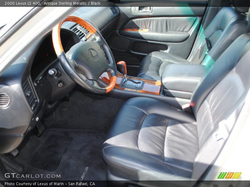 Antique Sterling Metallic / Black 2000 Lexus LS 400