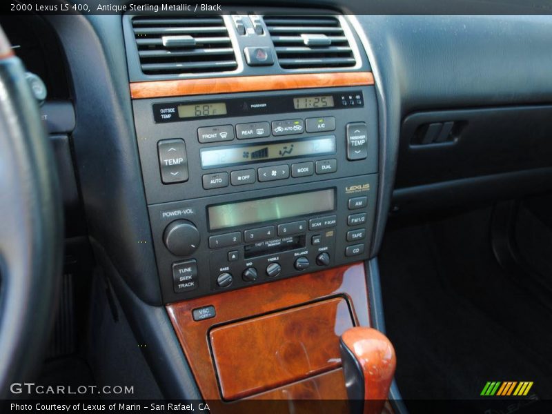 Antique Sterling Metallic / Black 2000 Lexus LS 400