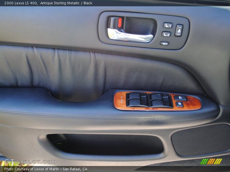 Antique Sterling Metallic / Black 2000 Lexus LS 400