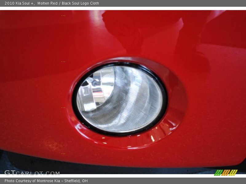 Molten Red / Black Soul Logo Cloth 2010 Kia Soul +