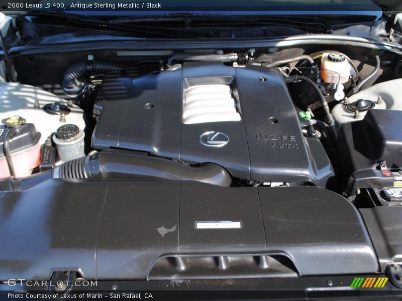 Antique Sterling Metallic / Black 2000 Lexus LS 400