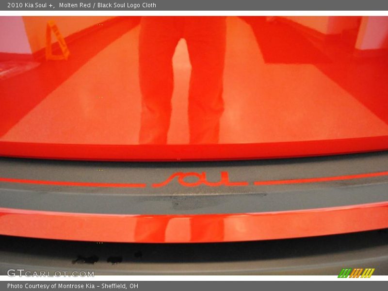 Molten Red / Black Soul Logo Cloth 2010 Kia Soul +