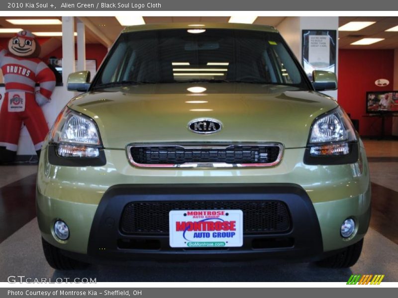 Alien Green / Black Soul Logo Cloth 2010 Kia Soul +