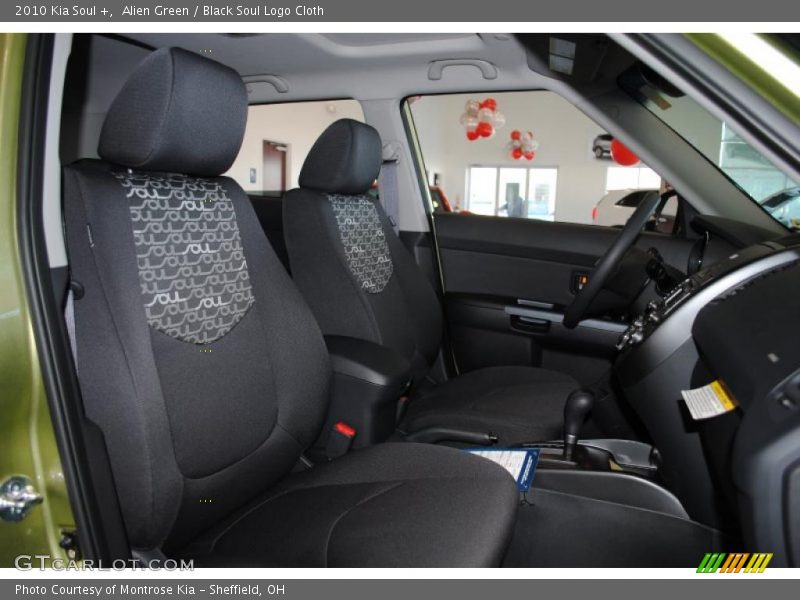 Alien Green / Black Soul Logo Cloth 2010 Kia Soul +