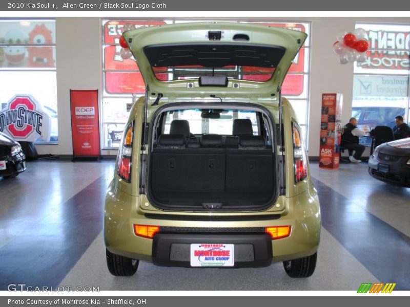 Alien Green / Black Soul Logo Cloth 2010 Kia Soul +